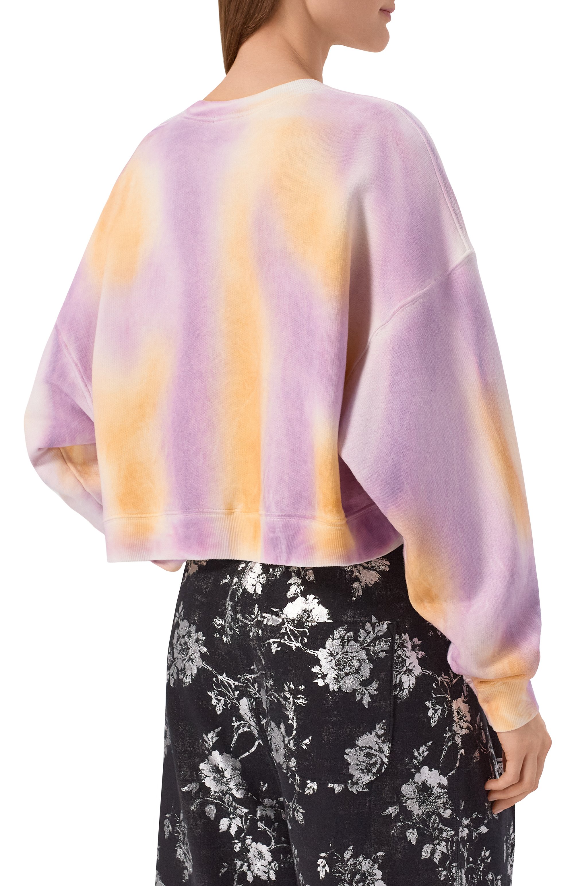 Свитшот из хлопка и лиоцелла R13 разноцветного цвета по цене 51150 руб., арт. R13WK094-K137B, фото 4 Свитшот из хлопка и лиоцелла R13, арт. R13WK094-K137B, фото 4