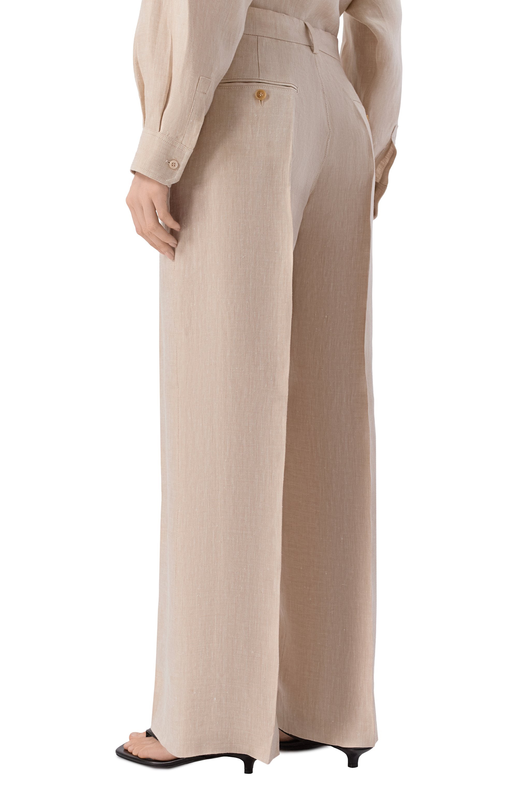 Льняные брюки WEEKEND MAX MARA, арт. WKDMALIZIA, фото 4