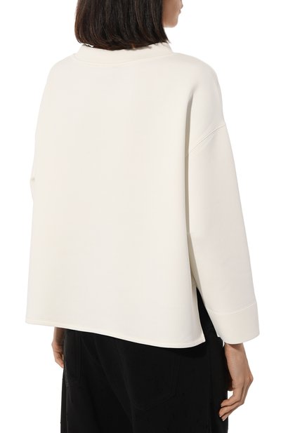 Хлопковый свитшот EMPORIO ARMANI молочного цвета по цене 22350 руб., арт. 6R2M6K/1JHSZ, фото 4 Хлопковый свитшот EMPORIO ARMANI, арт. 6R2M6K/1JHSZ, фото 4