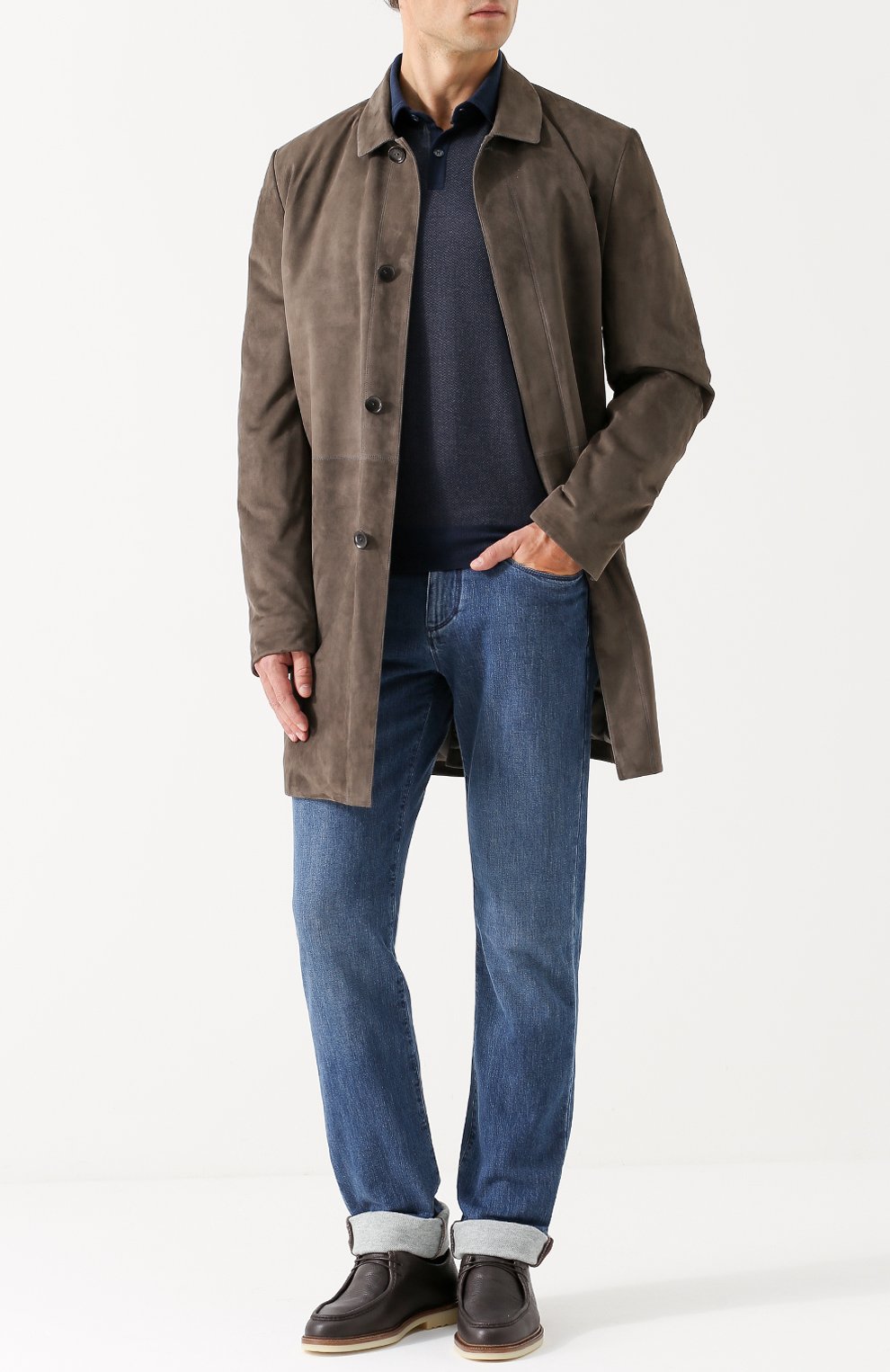 Кожаные ботинки dover walk на шнуровке LORO PIANA, арт. FAG3583, фото 2