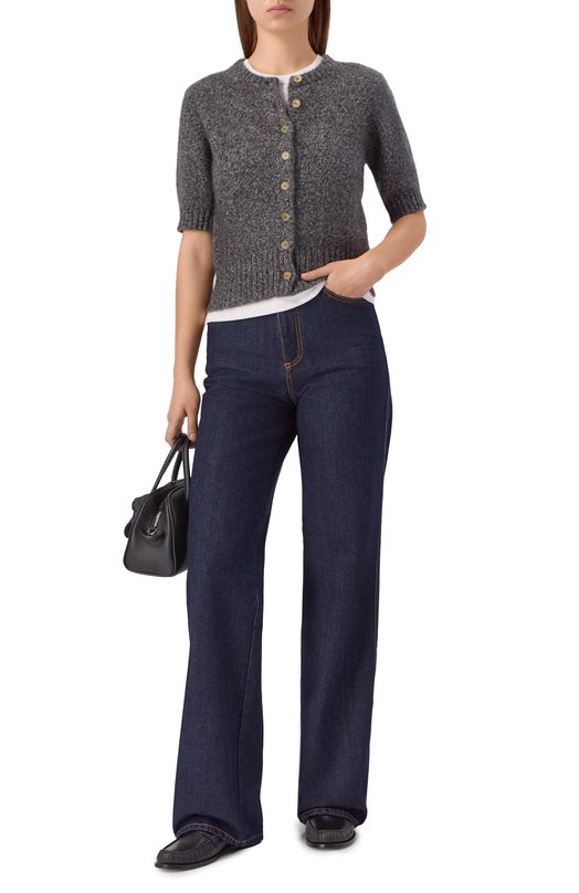 Кардиган из кашемира и шелка arch4 KNCD2594C Серый  KNCD2594C Фото 2