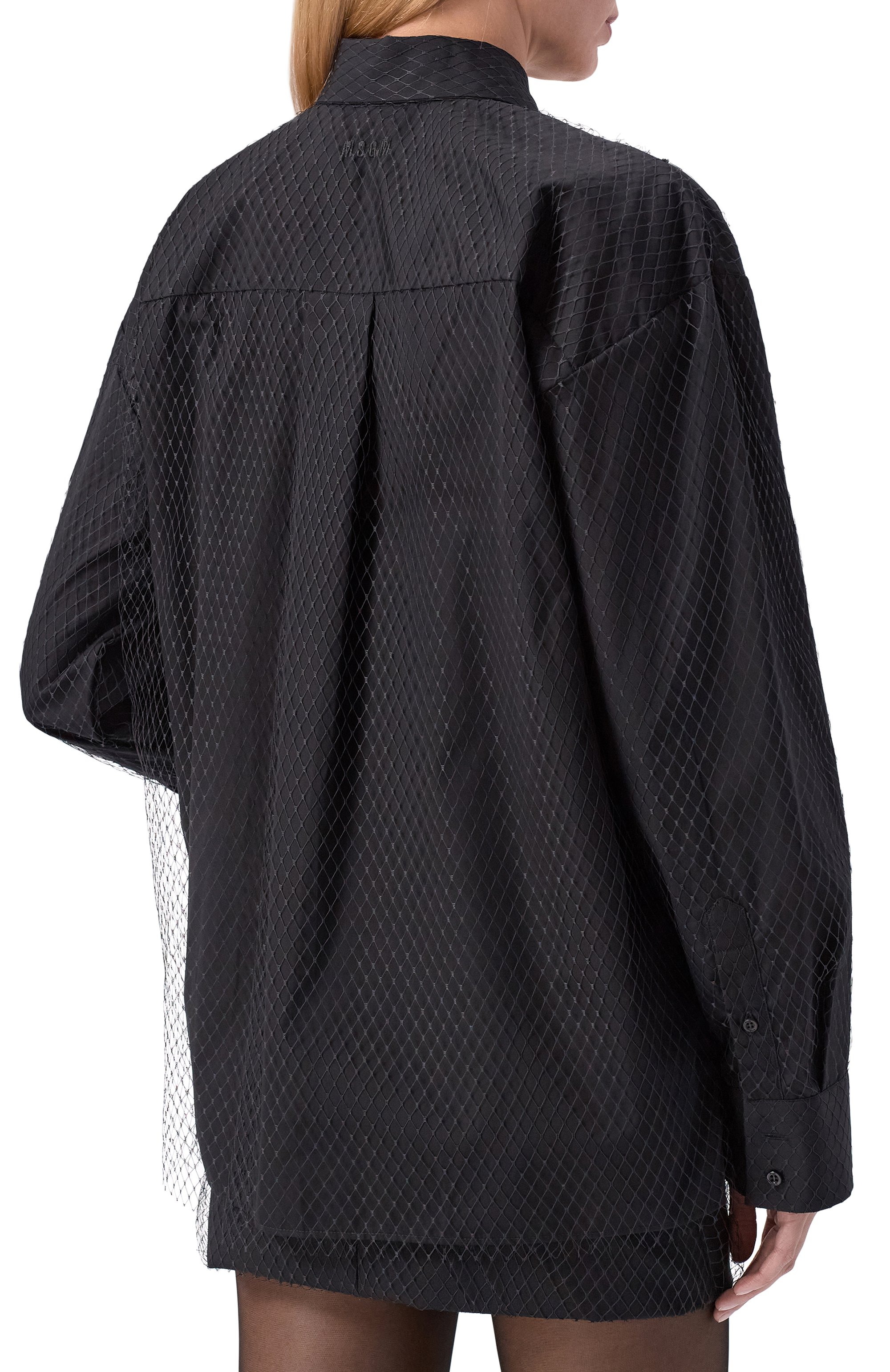 Хлопковая рубашка MSGM, арт. 3941MDE16X/257602, фото 4