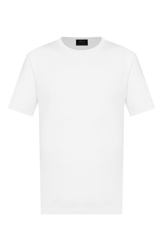 Хлопковая футболка Brioni UJUB0L/PC601 Белый UJUB0L/PC601