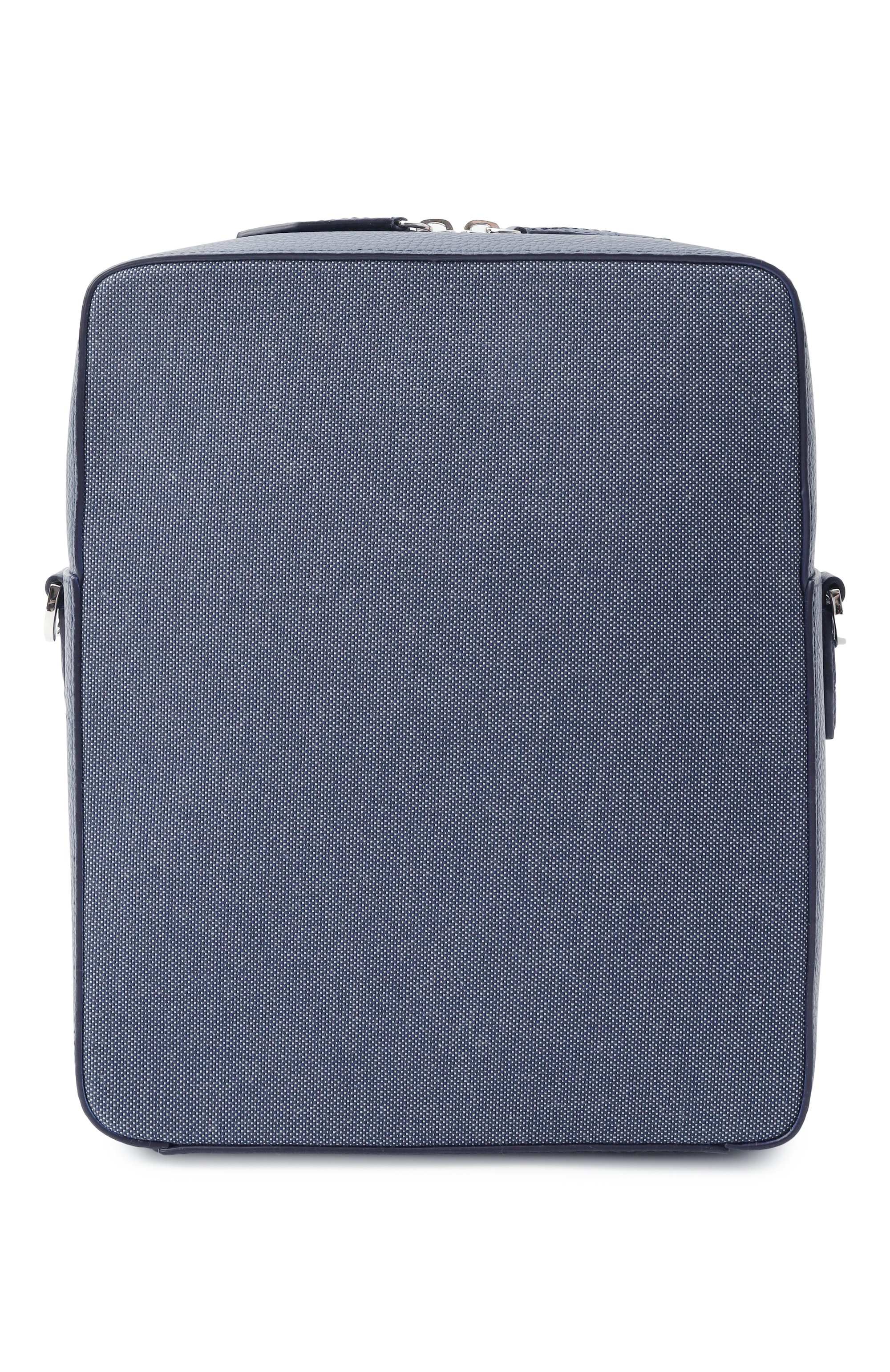 Сумка silvio medium RUBEUS MILANO, арт. CR0SSB0DY MEDIUM/CALFSKIN GRAN PRIX+CANVAS NAPAC0T, фото 6