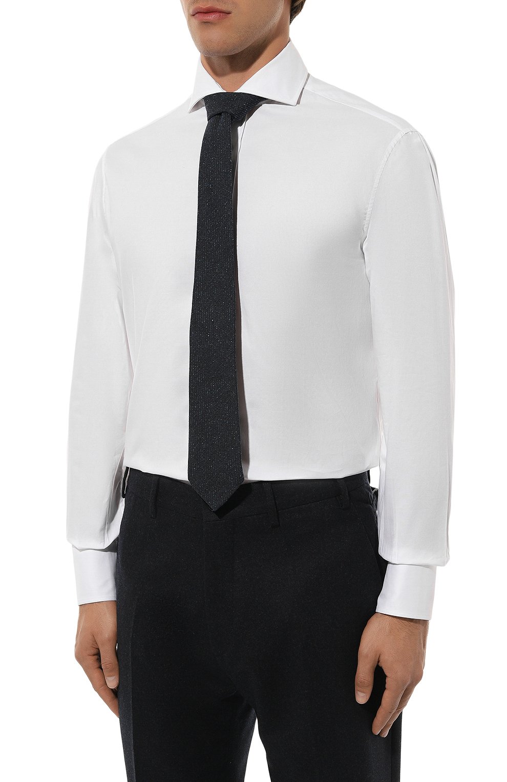 Хлопковая сорочка BRUNELLO CUCINELLI, арт. MB6970028, фото 3