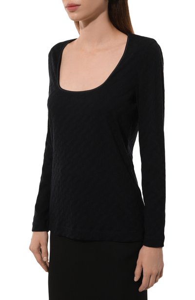 Лонгслив из вискозы и кашемира GIORGIO ARMANI, арт. 6DAM70/AJSVZ, фото 3