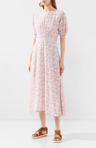 Платье из вискозы FAITHFULL THE BRAND розового цвета по цене 32550 руб., арт. FF1503, фото 3 Платье из вискозы FAITHFULL THE BRAND, арт. FF1503, фото 3