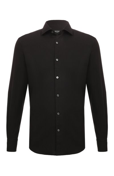 Мужская рубашка из хлопка и кашемира ZEGNA, арт. SRF5/E8X44A6