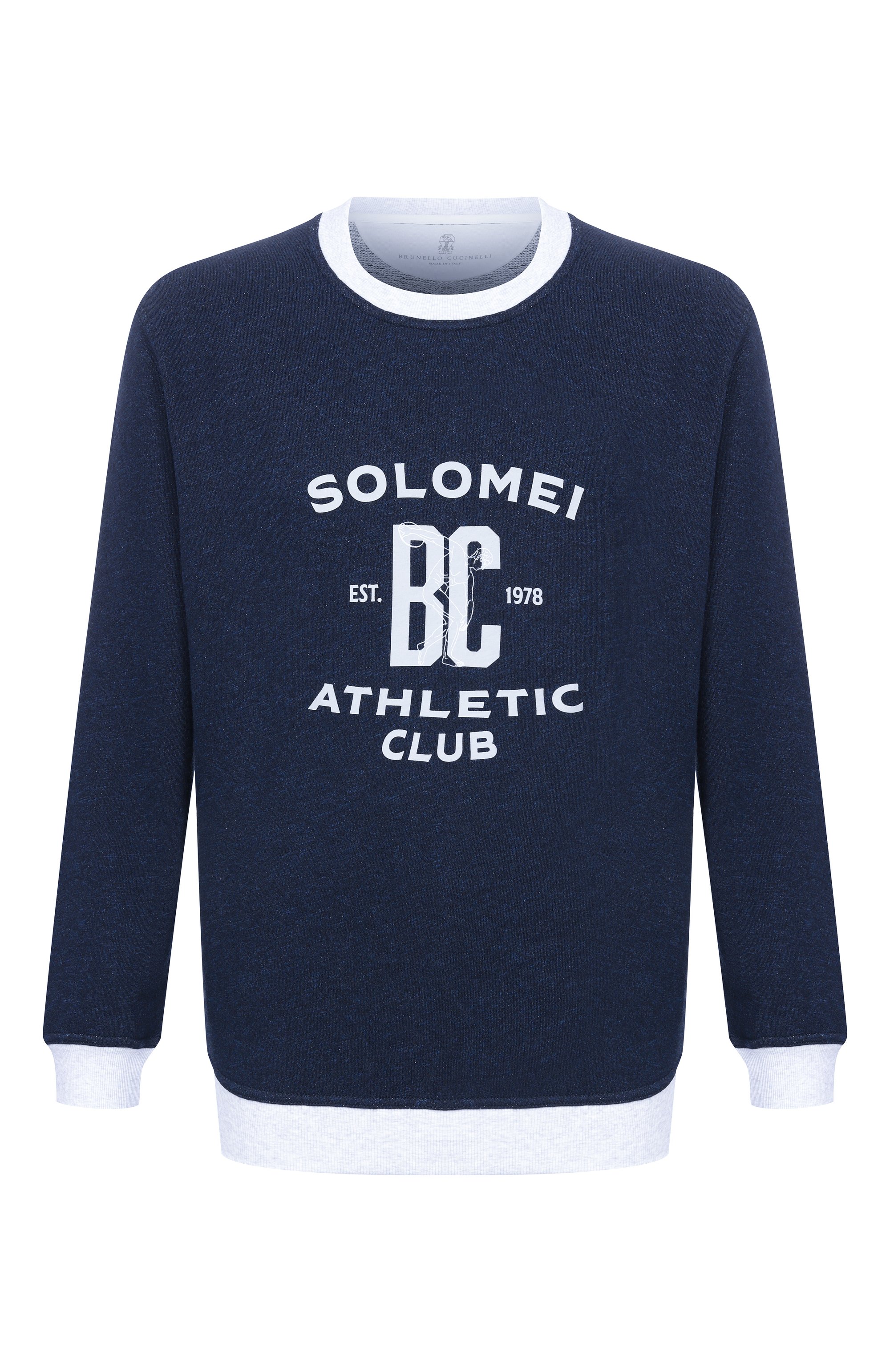 Свитшот из хлопка и льна BRUNELLO CUCINELLI, арт. MR8313380G, фото 1