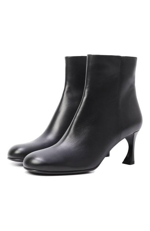 Кожаные ботильоны Emporio Armani EW002933/AF14915 Чёрный EW002933/AF14915