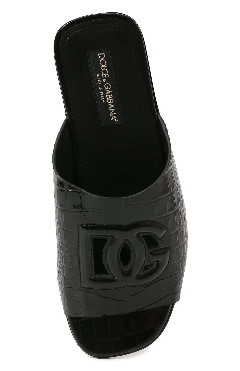 Кожаные шлепанцы DOLCE & GABBANA, арт. A80272/AC606, фото 6
