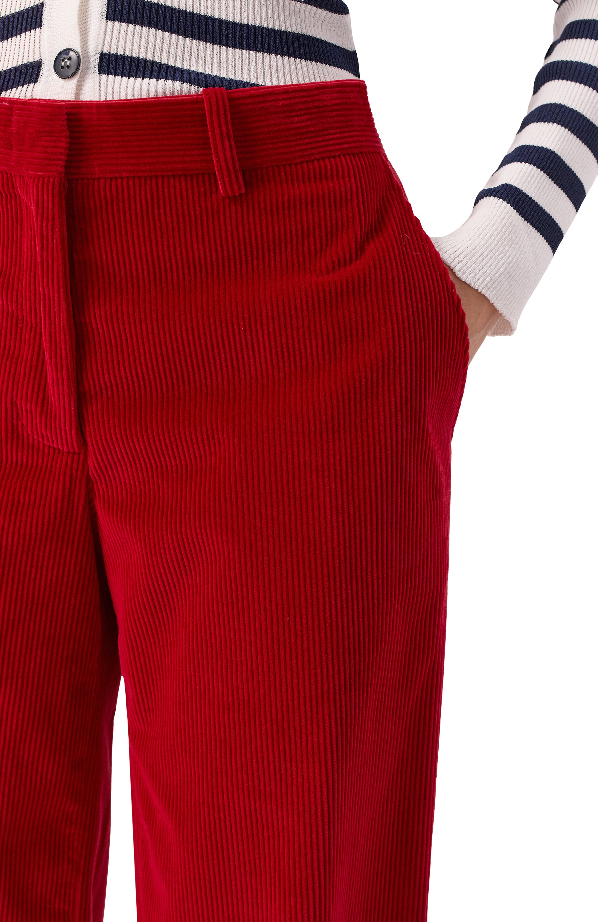 Вельветовые брюки CHAPURIN красного цвета по цене 85000 руб., арт. P/19551/28650-М, фото 5 Вельветовые брюки CHAPURIN, арт. P/19551/28650-М, фото 5