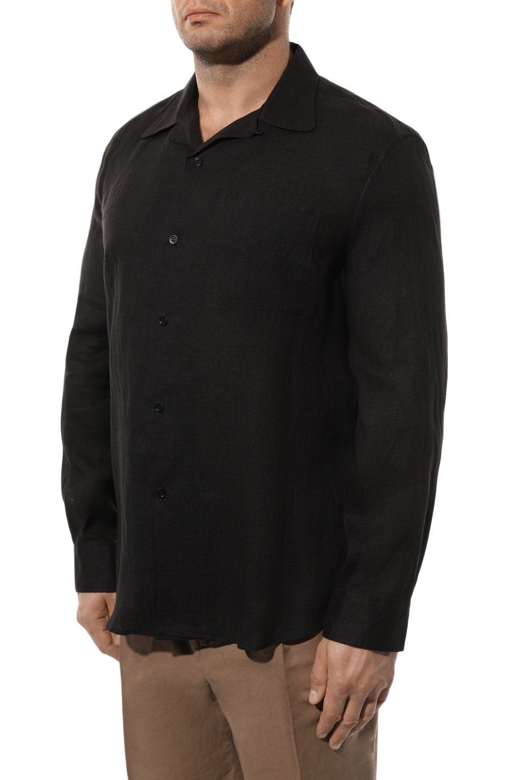 Льняная рубашка BRUNELLO CUCINELLI, арт. MB6500647, фото 3