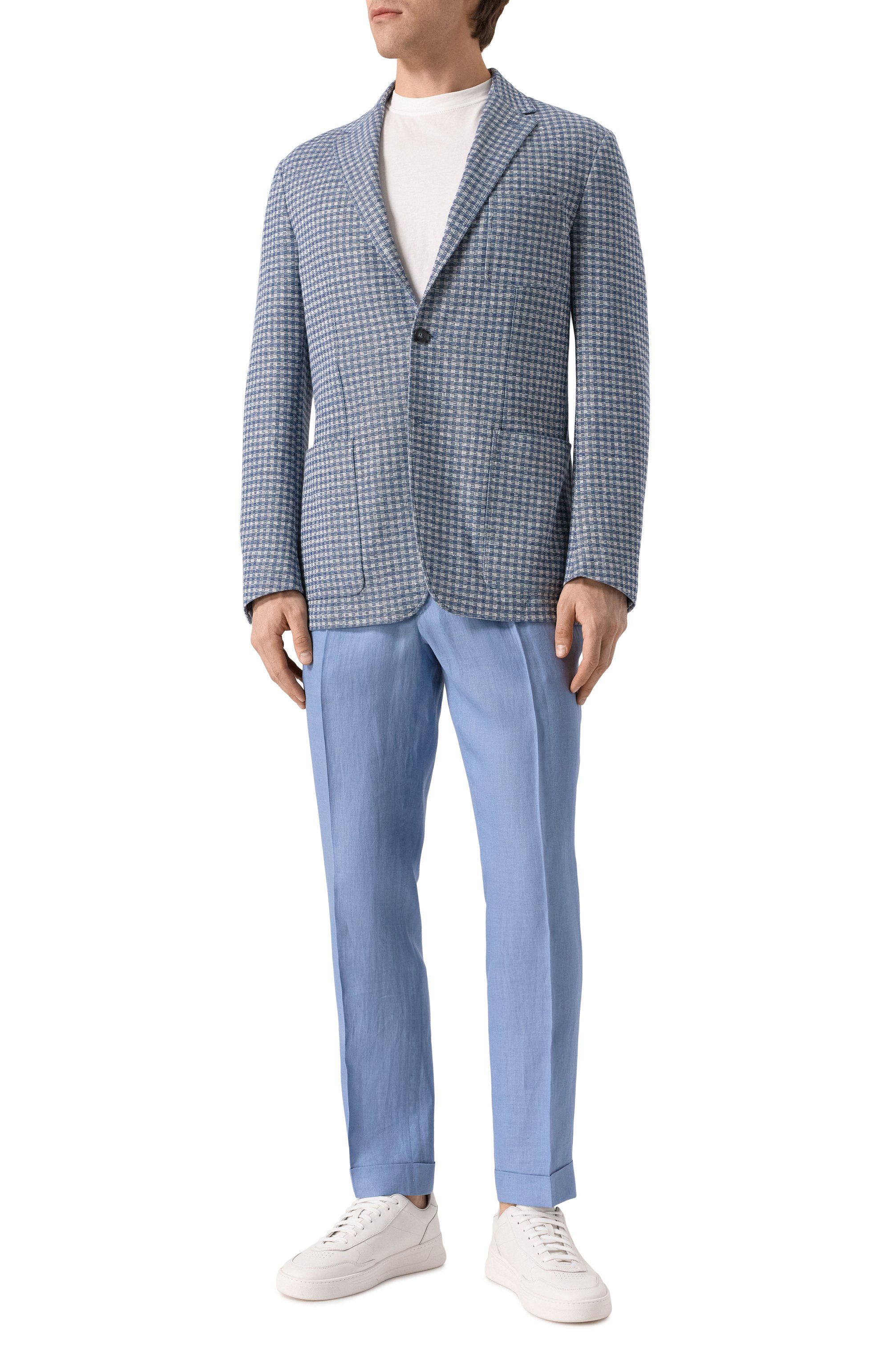 Пиджак изо льна и хлопка CANALI, арт. J0147/JJ02973, фото 3