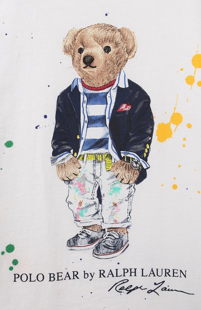 Хлопковая футболка POLO RALPH LAUREN, арт. 313868484, фото 3