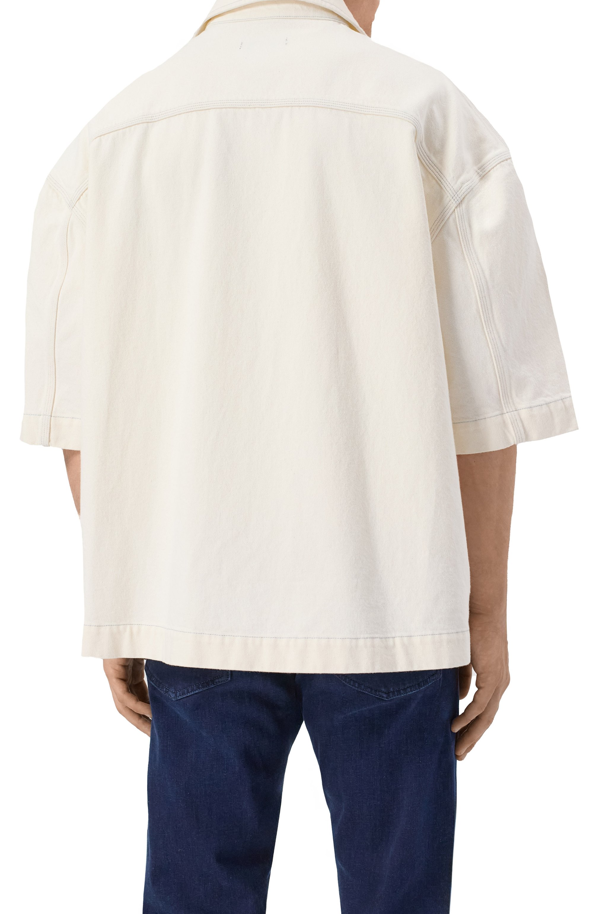 Джинсовая рубашка KITON, арт. UGK111K0754F03, фото 4