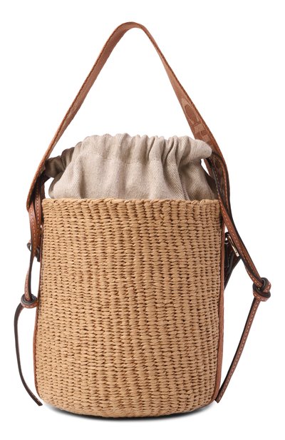 Женская сумка chloé x mifuko woody small CHLOÉ, арт. CHC23AS381L18