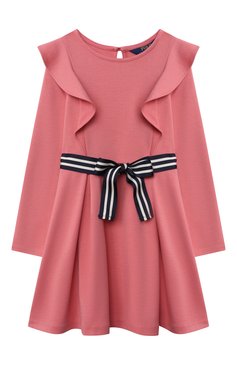 Детское платье POLO RALPH LAUREN розового цвета, арт. 312854225 | Фото 1 (Рукава: Длинные; Материал внешний: Синтетический материал; Девочки Кросс-КТ: Платье-одежда; Случай: Повседневный; Драгоценные камни: Проставлено; Материал сплава: Проставлено; Ростовка одежда: 6 лет | 116 см, 7 лет | 122 см)