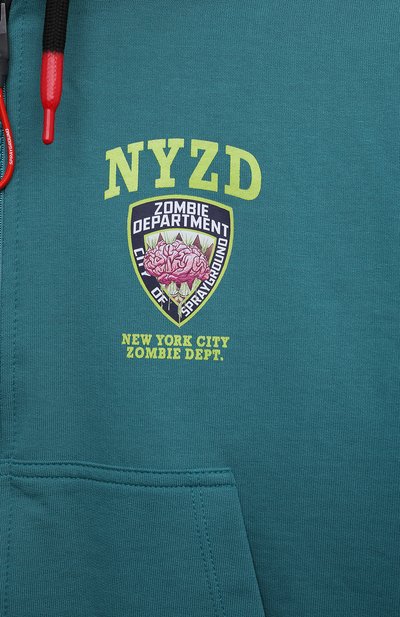 Хлопковая толстовка SPRAYGROUND, арт. SPY683GREEN, фото 3