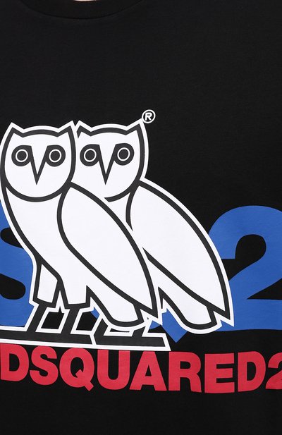 Хлопковая футболка d2 x ovo DSQUARED2, арт. S74GD0765/S23009, фото 5