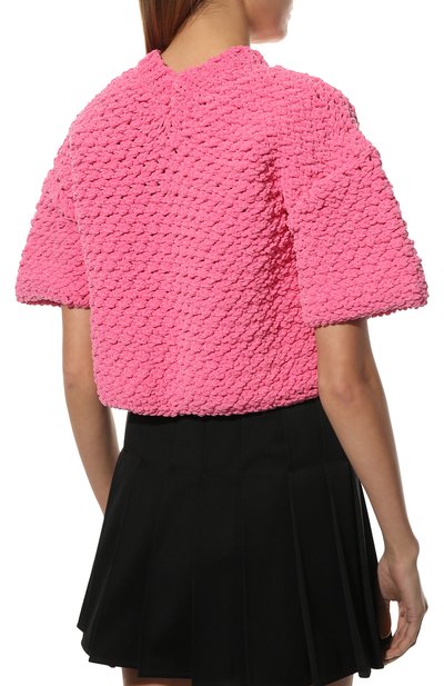Пуловер BOTTEGA VENETA розового цвета по цене 85850 руб., арт. 690675/V1MS0, фото 4 Пуловер BOTTEGA VENETA, арт. 690675/V1MS0, фото 4
