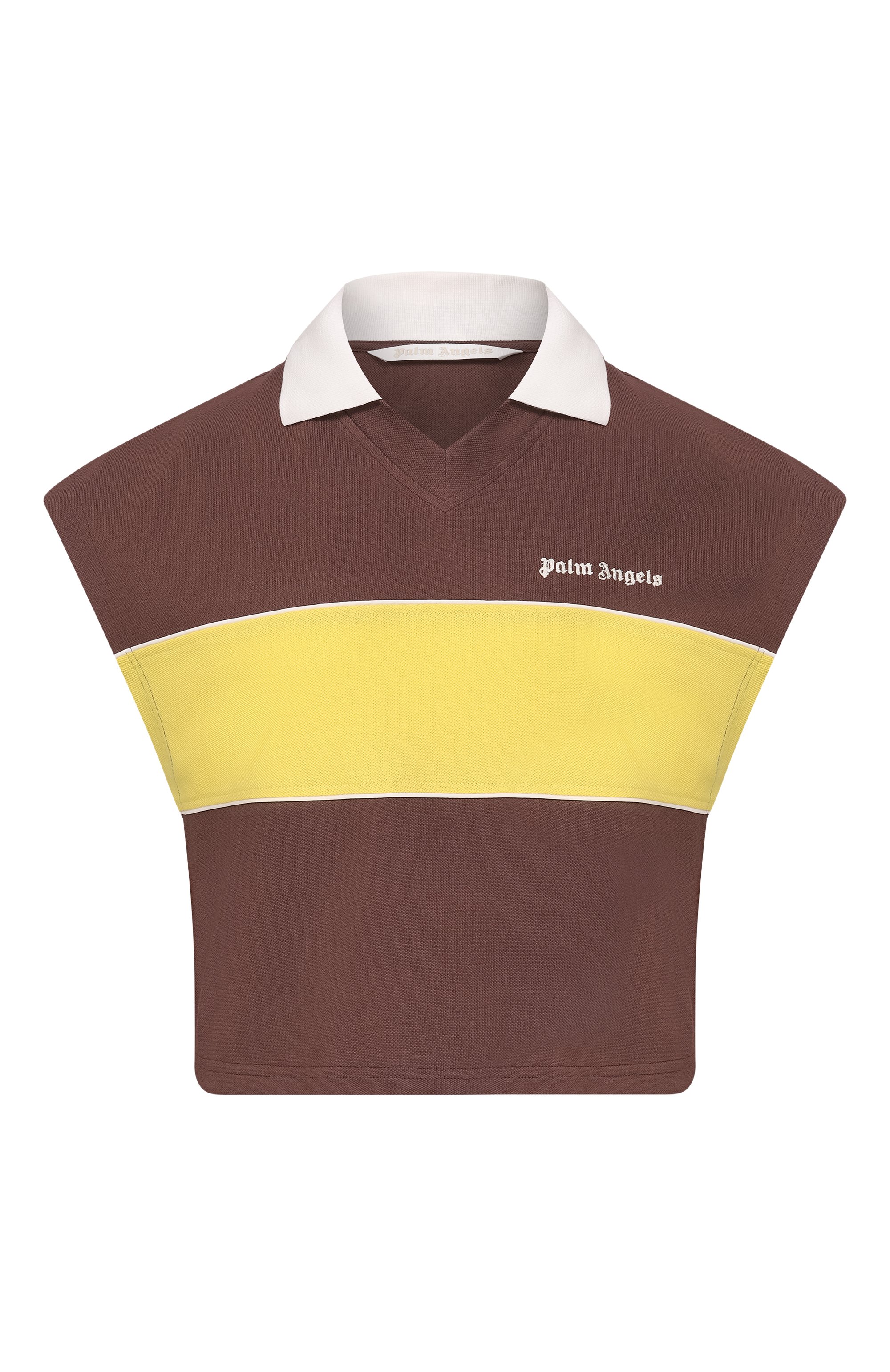 Хлопковое поло PALM ANGELS, арт. PWGB017S26FAB001, фото 1