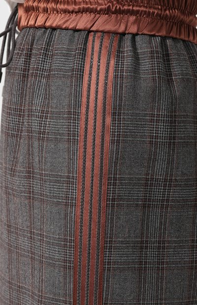 Шерстяная юбка в клетку с эластичным поясом BRUNELLO CUCINELLI, арт. MA109G2724, фото 5