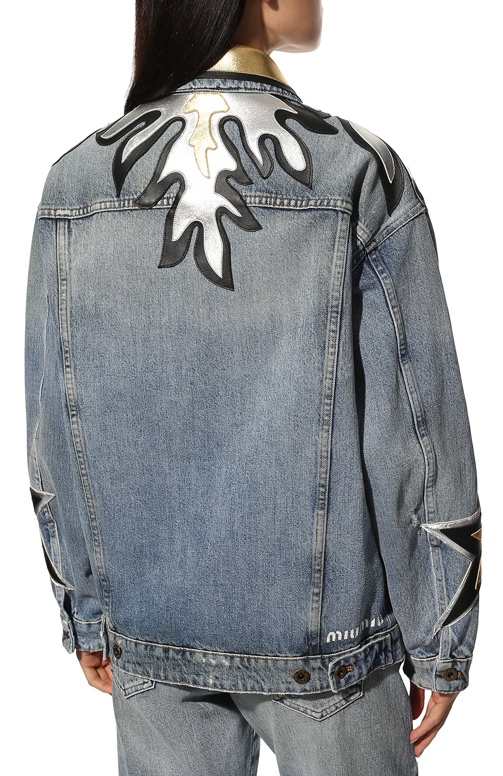 Джинсовая куртка MIU MIU, арт. GWB143-10RI-F0013, фото 4