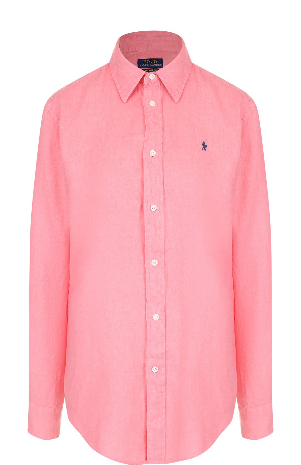 Однотонная льняная блуза свободного кроя POLO RALPH LAUREN, арт. 211697460, фото 1