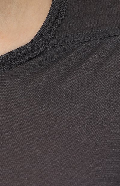Удлиненный шелковый топ с круглым вырезом RICK OWENS, арт. RP18S8203/JR, фото 5