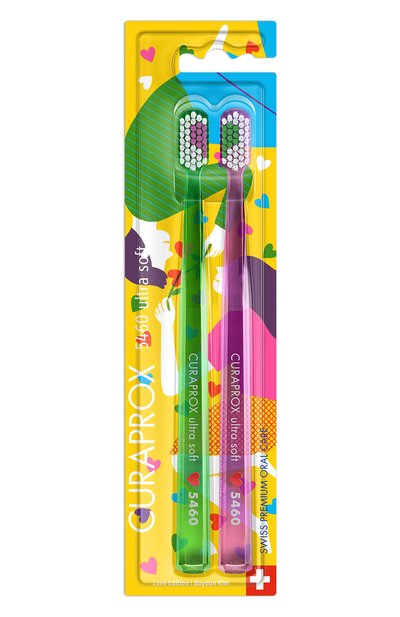 Набор зубных щеток duo love ultrasoft d 0,10 мм (2 шт.) CURAPROX, арт. 7612412430370, фото 1
