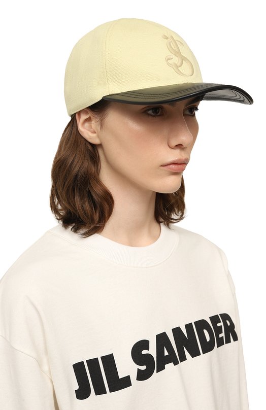 фото Бейсболка из хлопка и льна jil sander