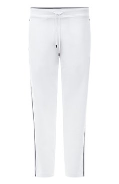 Мужские хлопковые брюки STEFANO RICCI белого цвета, арт. K111020P3D/T23256 | Фото 1 (Случай: Повседневный; Материал сплава: Проставлено; Материал внешний: Хлопок; Стили: Спорт-шик; Драгоценные камни: Проставлено)