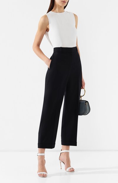 Шелковый топ THEORY белого цвета по цене 23450 руб., арт. J0102517, фото 2 Шелковый топ THEORY, арт. J0102517, фото 2