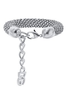 Женский браслет DOLCE & GABBANA серебряного цвета, арт. WBP8S1 W1111 | Фото 1 (Нос: Не проставлено; Региональные ограничения белый список (Axapta Mercury): Не проставлено; Материал: Металл)