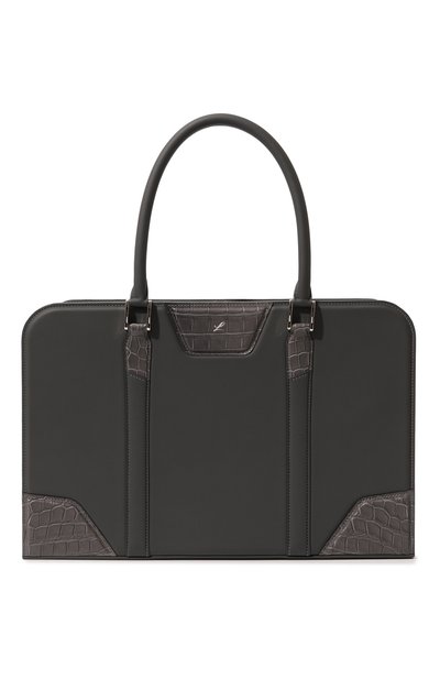 Сумка для ноутбука с отделкой из кожи крокодила joyce LERME, арт. Joyce croc, фото 1