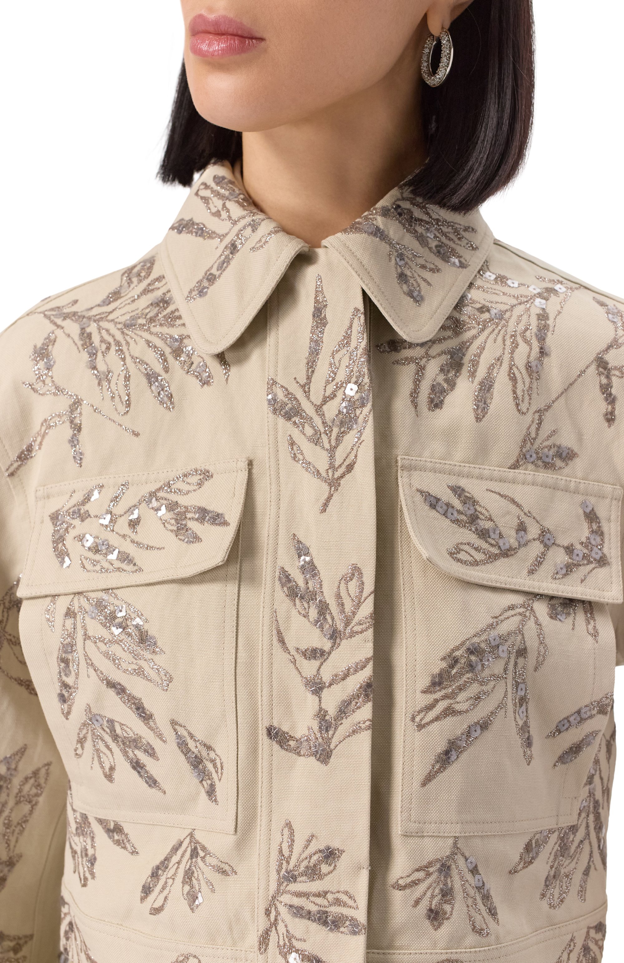 Куртка с отделкой пайетками BRUNELLO CUCINELLI, арт. MH544HH606, фото 5