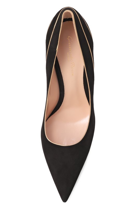 Замшевые туфли Gianvito Rossi G22341.95RIC.XCKNEME Чёрный  G22341.95RIC.XCKNEME Фото 6