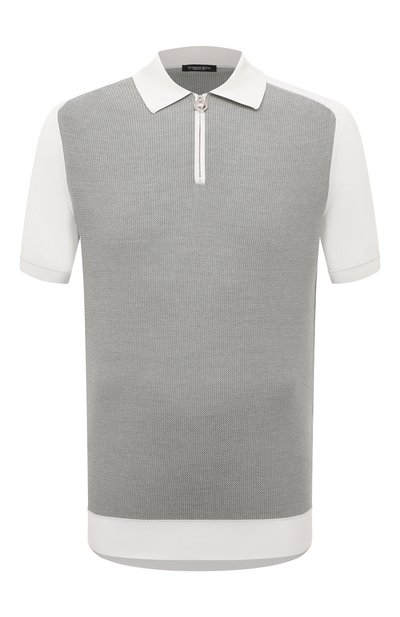 Мужская поло из шелка и хлопка STEFANO RICCI, арт. K616320P31/F23131