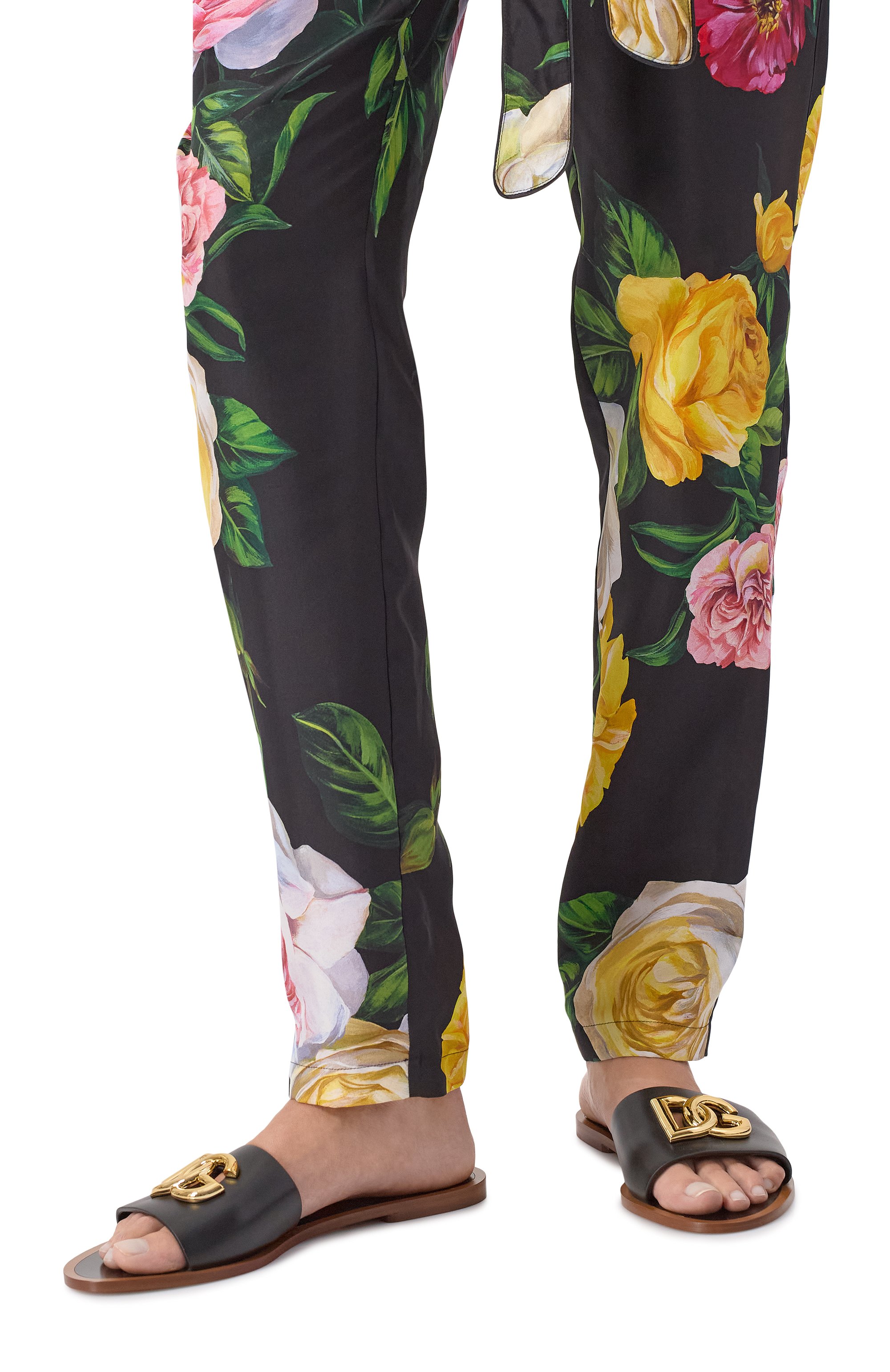 Кожаные шлепанцы bianca DOLCE & GABBANA, арт. CQ0619/AW576, фото 3