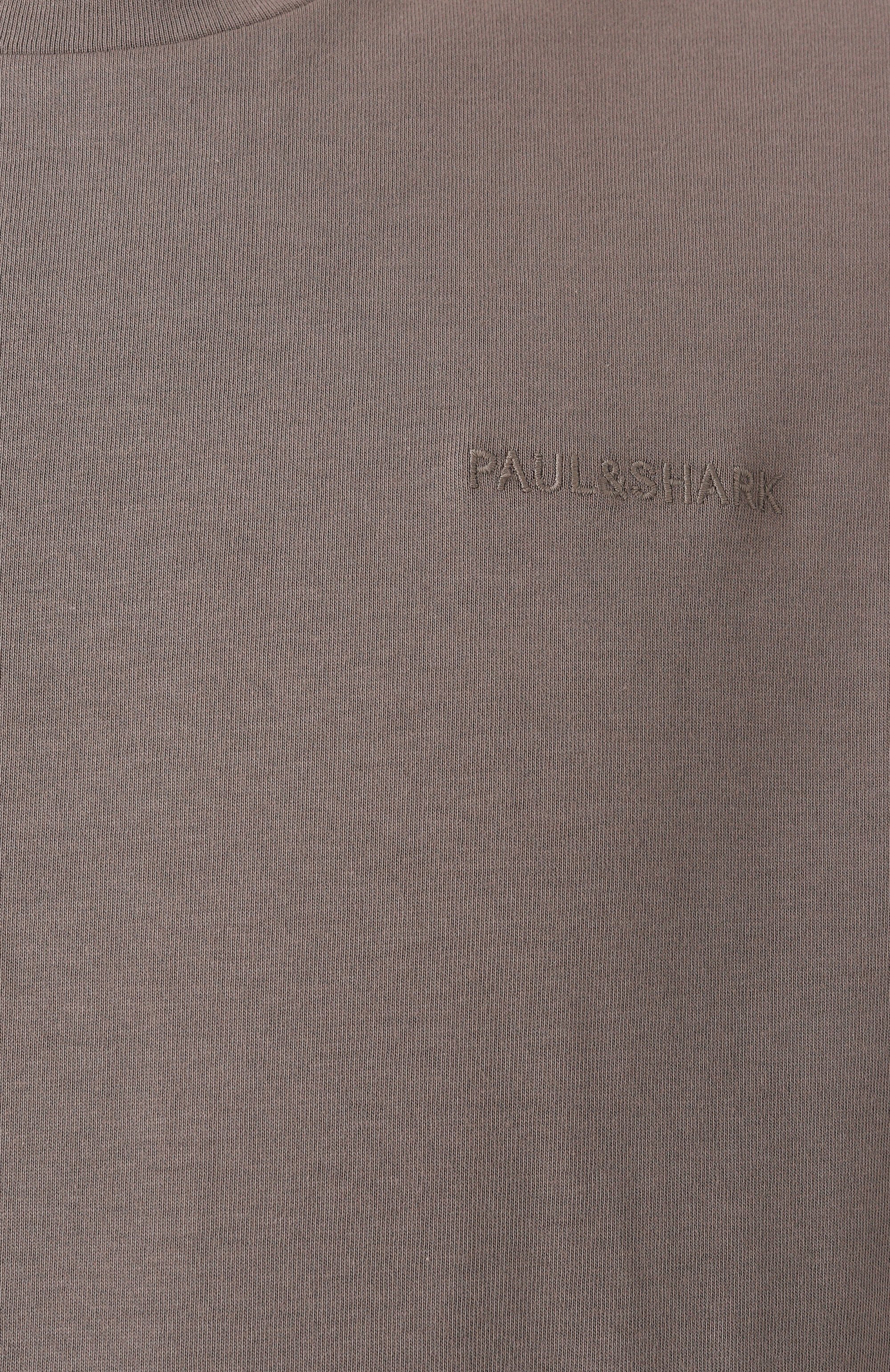 Хлопковая футболка PAUL&SHARK серого цвета по цене 18150 руб., арт. 25411047/3XL, фото 6 Хлопковая футболка PAUL&SHARK, арт. 25411047/3XL, фото 6