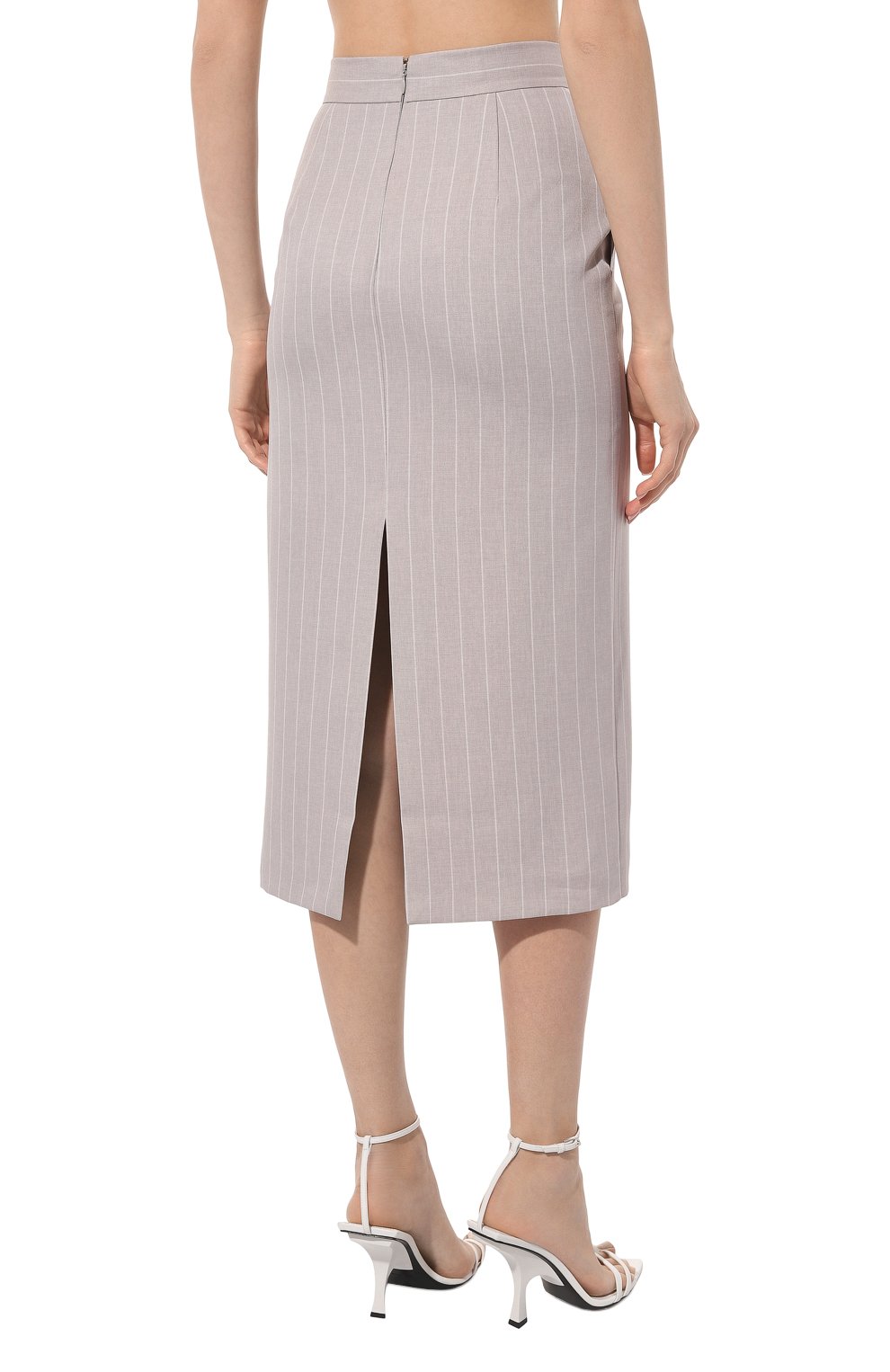 Юбка THE ANDAMANE серого цвета по цене 45100 руб., арт. T150317B/TNP216, фото 4 Юбка THE ANDAMANE, арт. T150317B/TNP216, фото 4