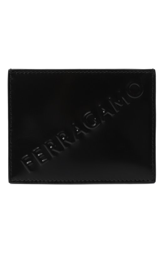 

Кожаный футляр для кредитных карт Ferragamo, Чёрный