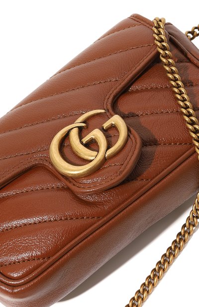 Сумка gg marmont super mini GUCCI, арт. 476433 0OLFT, фото 3