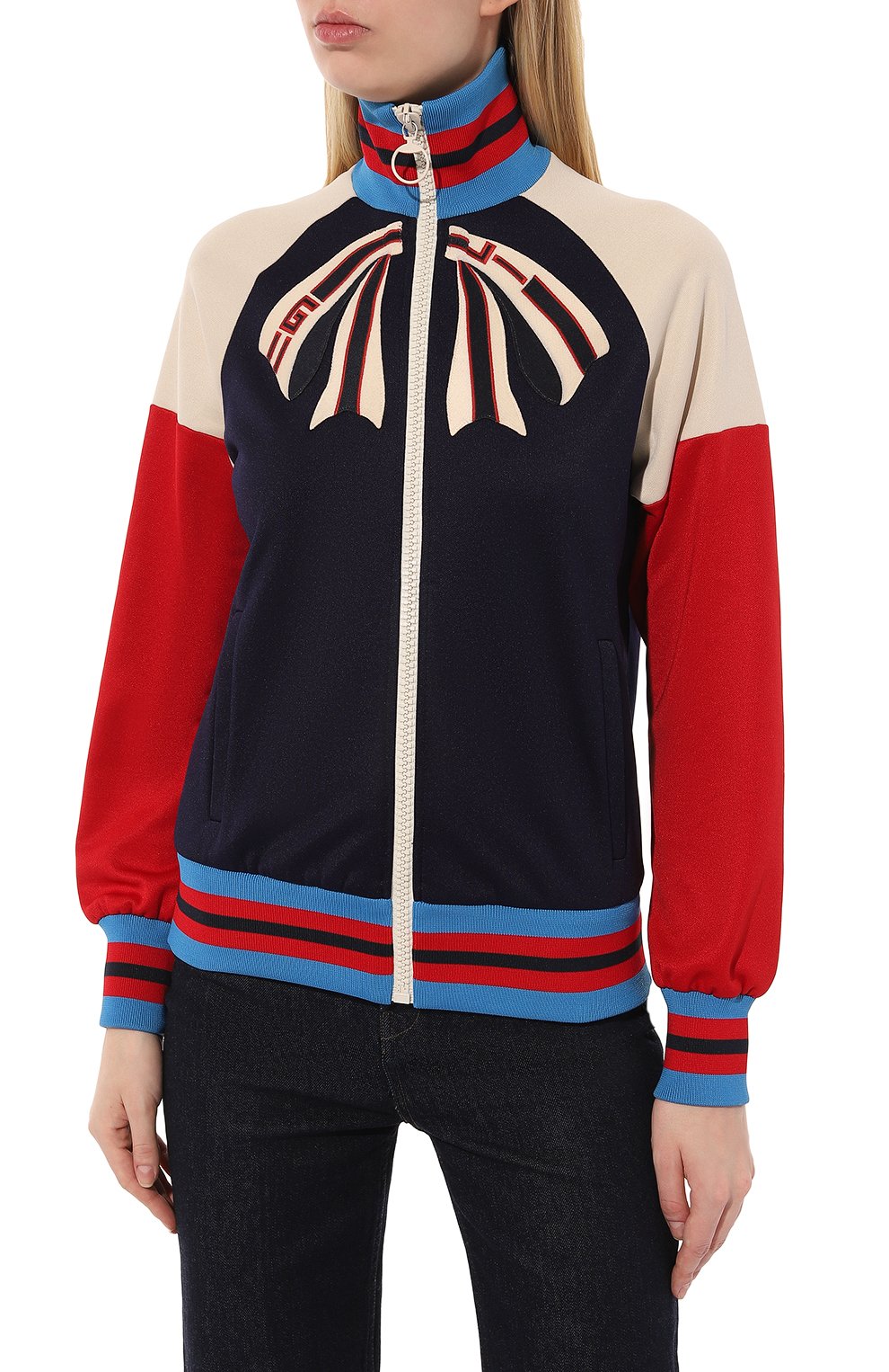 Толстовка GUCCI синего цвета по цене 128160 руб., арт. 502287 X9P63, фото 3 Толстовка GUCCI, арт. 502287 X9P63, фото 3