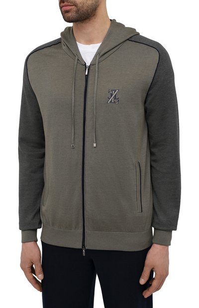 Спортивный костюм из хлопка и шелка ZILLI, арт. MBV-J0157-NEJ01/ML01, фото 2