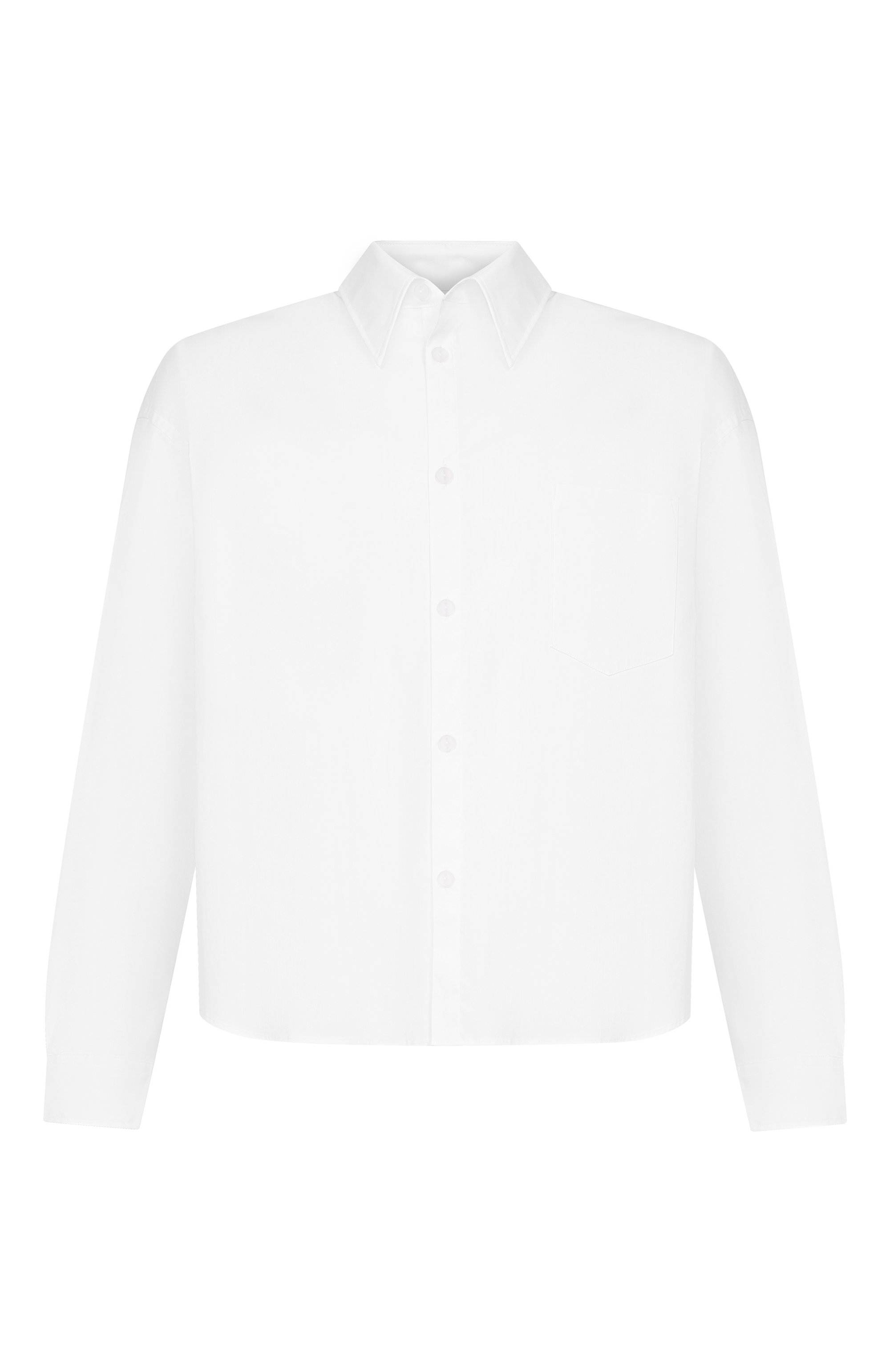 Хлопковая рубашка HEVO белого цвета по цене 33200 руб., арт. APRIN0VA C 050/L704, фото 1 Хлопковая рубашка HEVO, арт. APRIN0VA C 050/L704, фото 1