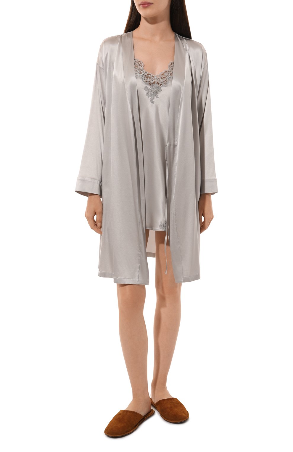 Шелковый халат I.D. SARRIERI, арт. J5366, фото 2