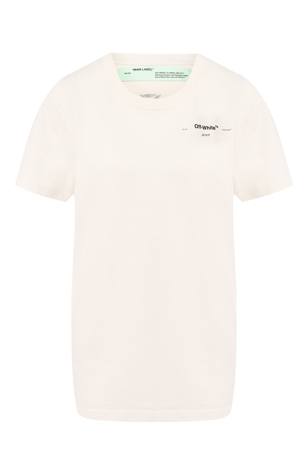 Хлопковая футболка OFF-WHITE, арт. 0WAA049S19B070590110, фото 1