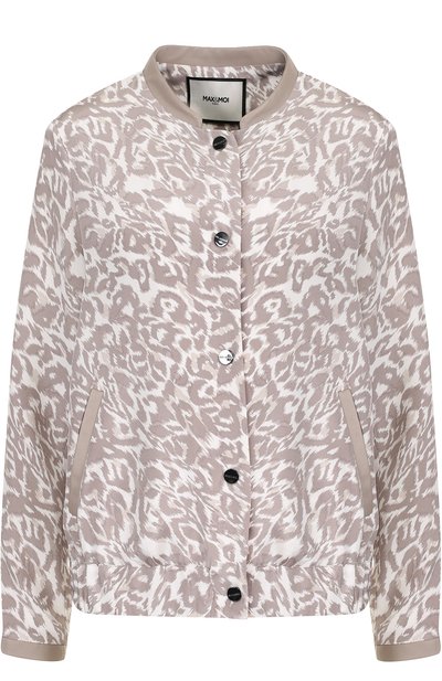 Шелковый жакет с воротником-стойкой и принтом MAX AND MOI, арт. E18PLAZZAPRINT, фото 1